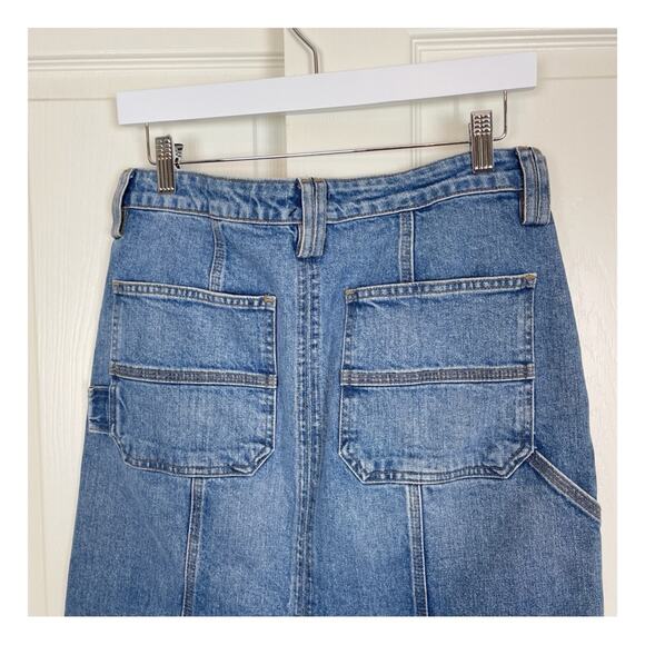 A.L.C. Alden Denim Carpenter Midi Skirt NWT - Picture 7 of 10